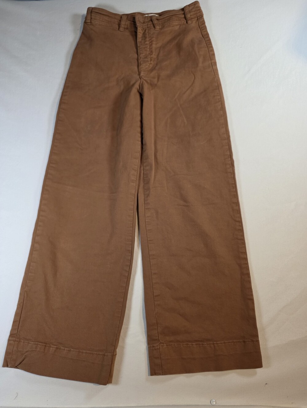 Marine Layer Rust Brown Wide Leg Front Pocket Bridget Pant Size 2
